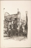 Samuel Chamberlain / Twenty Lithographs of Old Paris: Maison de la Tourelle, Rue des Frances Bourgeois, Paris / 1924