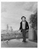 Ann A. McCollock Woodbury / Grieving Man in Striped Pants / early 1850s