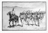 Frederic Remington / Mexican Infantry "On the March" / about 1890