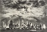 Louis Lozowick / Storm Clouds above Manhattan / 1935