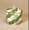 Manufactory Sévres / Sugar Bowl with Diagonal Floral Garlands and Green Ribbons / 1756