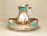 Manufactory Sévres / Water Jug  with Marine Scenes, Turquoise Blue Ground / 1781