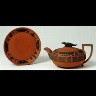 Josiah Wedgwood and Sons / TEAPOT AND STAND in the Egyptian style / 1800 - 1825