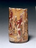 Mexico or Central America, Maya stye (250-900) / Cylindrical Vessel with Palace Scene / 600-900