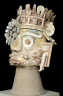 Mexico, state of Oaxaca, Teotitlan del Camino,  Mixtec culture / Head of the rain god Tlaloc / Late Postclassic period, c. A.D. 1300-1500