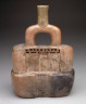 Peru, north coast, Cupisnique culture / Stirrup-spout vessel in the form of a temple / Early Horizon, c. 900-200 B.C.