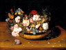 Osias Beert the Elder / Basket of Flowers / c. 1615