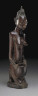 Southwestern Nigeria, Yoruba / Yoruba Shrine Couple, Kneeling Female Figure with Bowl / 18th-19th century