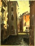 Edward Brian Seago / A Red House, Venice / 20th century