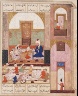 Iran, Shiraz / Layla and Majnun at School; Page from a Manuscript of the Khamsa of Nizami / circa 1545-1555