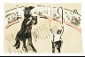 Max Pechstein / Postcard:  Circus horse / 1910