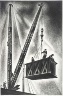 Louis Lozowick / Derricks and Men (Riding the Girder) / 1939