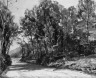 Herbert Hughes-Stanton / Landscape near Avignon / not dated