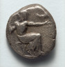 Greece, 5th Century BC / Half Drachm: Zeus (obverse) / 490-417 BC