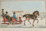 Peter Rindisbacher / The Governor of Red River, Driving his Family on the River in a Horse Cariole / 1824