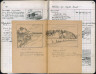 Edward Hopper / Artist's ledger - Book II: loose sheet thumbnails of SHACKS AT PAMET HEAD and ROUTE 14 VERMONT / 1907-1962