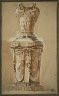 Augustin Pajou / Design for a Monumental Vase / =1778 wkg inscr (artist)