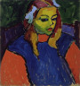 Alexei Jawlensky / Girl with the Green Face / 1910