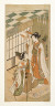 Ippitsusai Buncho / The shrine dancers (miko) Ohatsu and Onami / 1769