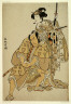 Katsukawa Shunsho / The actors Nakamura Nakazo I as Hata Rokurozaemon disguised as the samurai's manservant... / Edo period, 1776