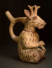 Moche Culture / Seated figure of deer impersonator / 250 - 550 A.D.