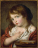 Greuze, Jean Baptiste, Follower of / Little Girl Pouting / 1775/1800