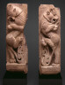 Asia,South Asia,India,Uttar Pradesh (state) / Rampant Mythical Lions (Vyala) / 8th - 9th cen.