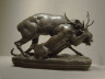 Ferdinand Barbedienne / Panther Seizing a Stag / 1855