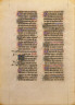 Anonymous / Psalter Leaf for use in the Dioceses of Salisbury and Canterbury / 1350