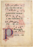 Anonymous / Antiphonal Leaf of Gregorian Chants / 1485