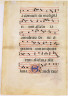 Anonymous / Antiphonal Leaf of Gregorian Chants / 1485