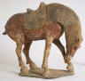 Chinese / Horse Nuzzling His Leg / 2nd half of 7th century A.D.