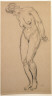 Augustus Edwin John / Standing Nude (Arms Back) / not dated