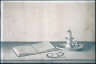 Anna C. Cobb / Still Life with Candle, Spectacles and Open Book / Dates not recorded