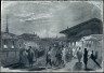 Nast, Thomas / The Arrival of Mr. Lincoln at the Camden Station, Baltimore / 1861