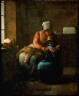 Jean François Millet / Knitting Lesson (I) / about 1854