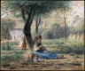 Jean François Millet / In the Garden / about 1860