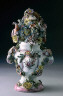 Longton Hall factory / Covered vase / about 1755