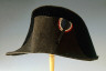 Chapellerie Durand / Man's bicorne hat with tricolor cockade / 1790-1815