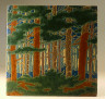 Grueby / Tile (plaque depicting a forest) / about 1906-1920