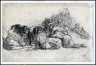 Jean François Millet / Seated Harvesters II (Sketch for Harvesters Resting) / 1851-53