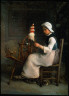 Jean François Millet / Seated Spinner (Emélie Millet) / 1854