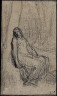 Jean François Millet / Woman Seated against a Tree (study for The Abandoned One) / about 1849-50