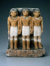 Artist not recorded / Triad of standing male figures / mid to late dynasty 5, about 2450-2350 BC