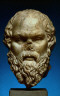 Artist not recorded / Portrait head of Socrates / about A.D. 170-195, based on a Greek original