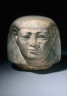 Artist not recorded / Head of the god Imseti from canopic jar of King Atlanersa / reign of Atlanersa, 653-643 B.C.