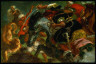 Ferdinand Eugène Victor Delacroix / Lion Hunt / 1858