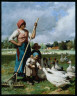 Julien Dupré / Children Feeding Geese / 1881