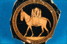 the Antiphon Painter / Kylix (wine cup) with she-ass / about 480 B.C.