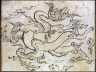 Artist not recorded / A Dragon in Clouds / second half of 15th century